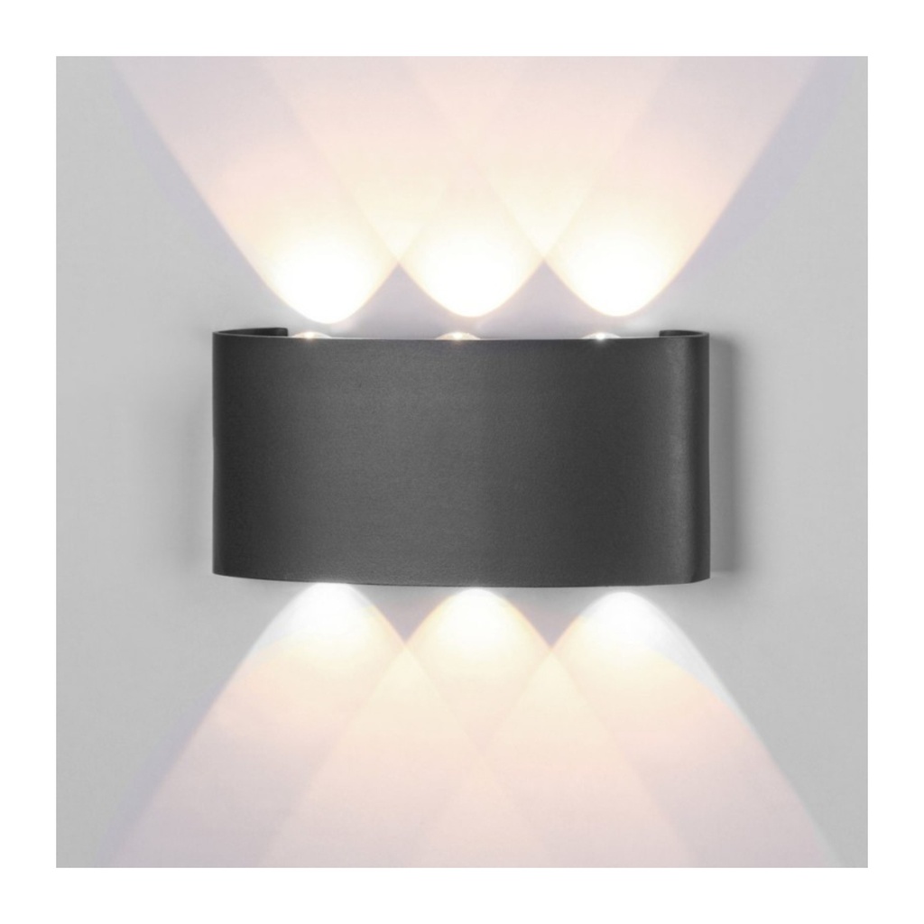 777 LAMPARA PARED LED DECORATIVA 4W 2CABEZ SLIDE BLANCO