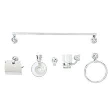 ACCESORIOS P-BAÑO ACERO INOX 6PZA