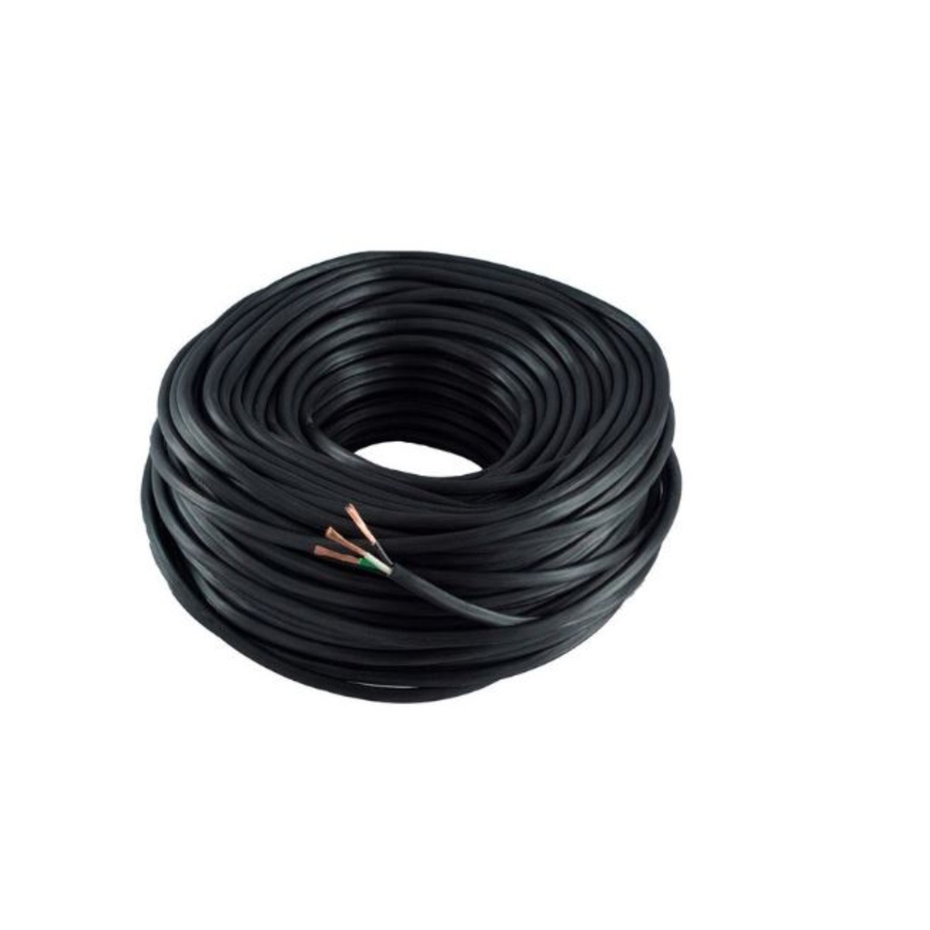 CABLE COBRE SUMERGIBLE 3x12 AWG 75 C 600V NEGRO