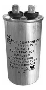 CAPACITOR 25MFD 440VAC AIRE ACOND.