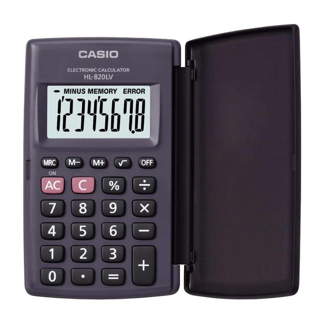 CASIO CALCULADORA 8 DIG.--HL-820