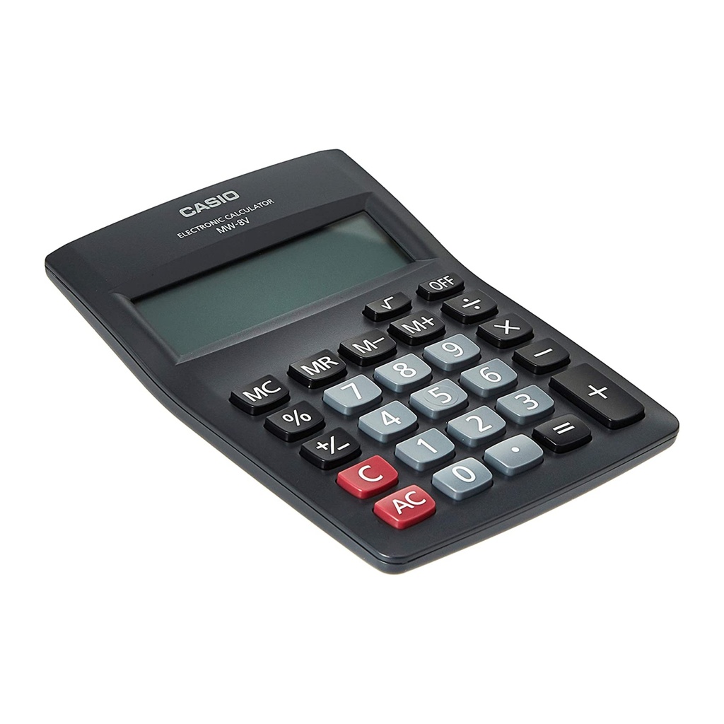 CASIO CALCULADORA 8 DIG.--MW-8V