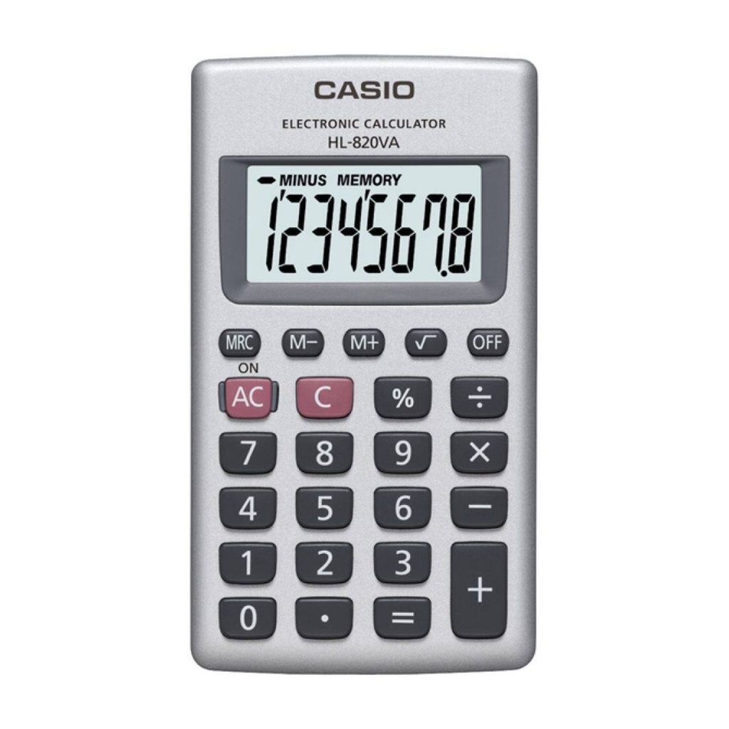 CASIO CALCULADORA 8" DIG. S-TAPA