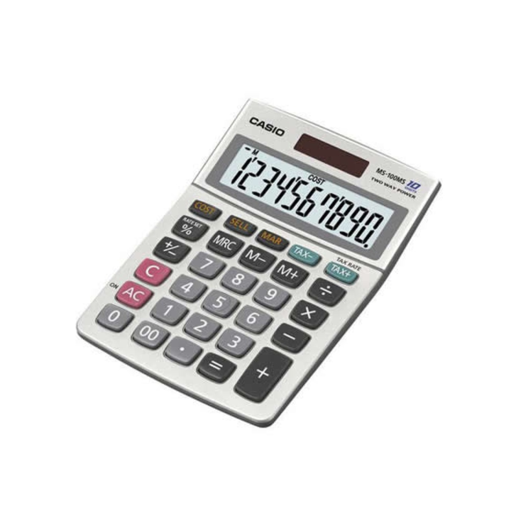 CASIO CALCULADORA DE MESA--MS-100MS