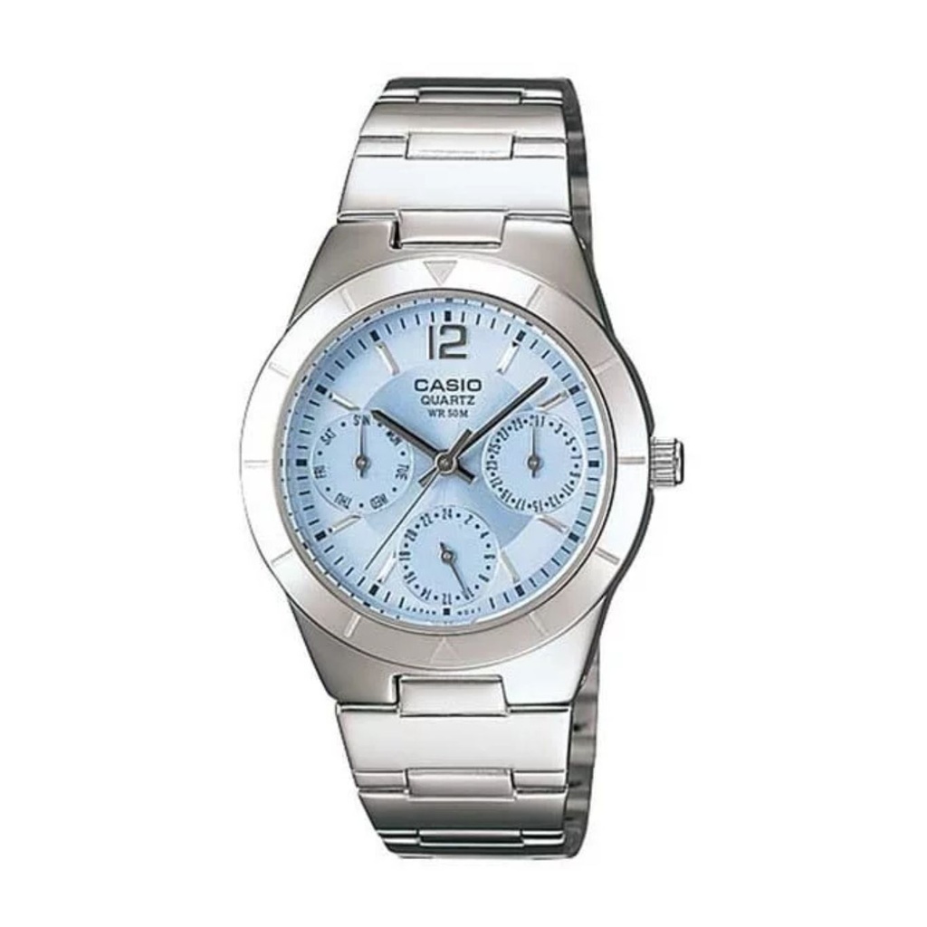 CASIO RELOJ ANALOGO--LTP-2069D-2A2V