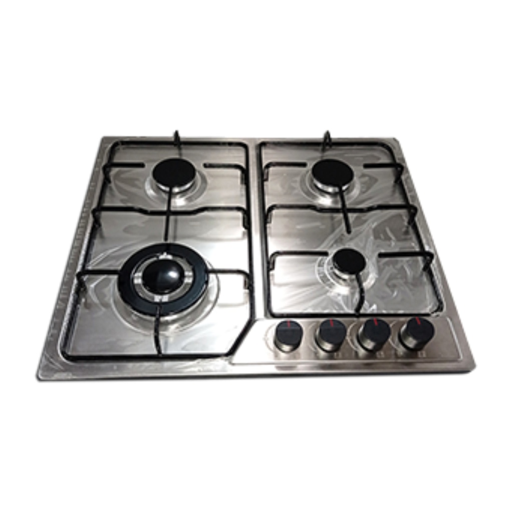 COCINA TOPE 4HOR A GAS 59X51CM A-INOX