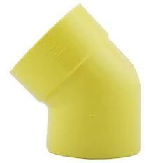 CODO PVC SANIT 45 X 4 " AMARILLO