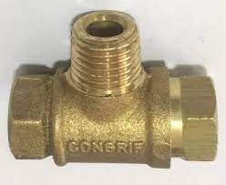 CONGRIF TEE CHECK COBRE P/TUB GAS