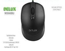 DELUX USB MOUSE  BLACK