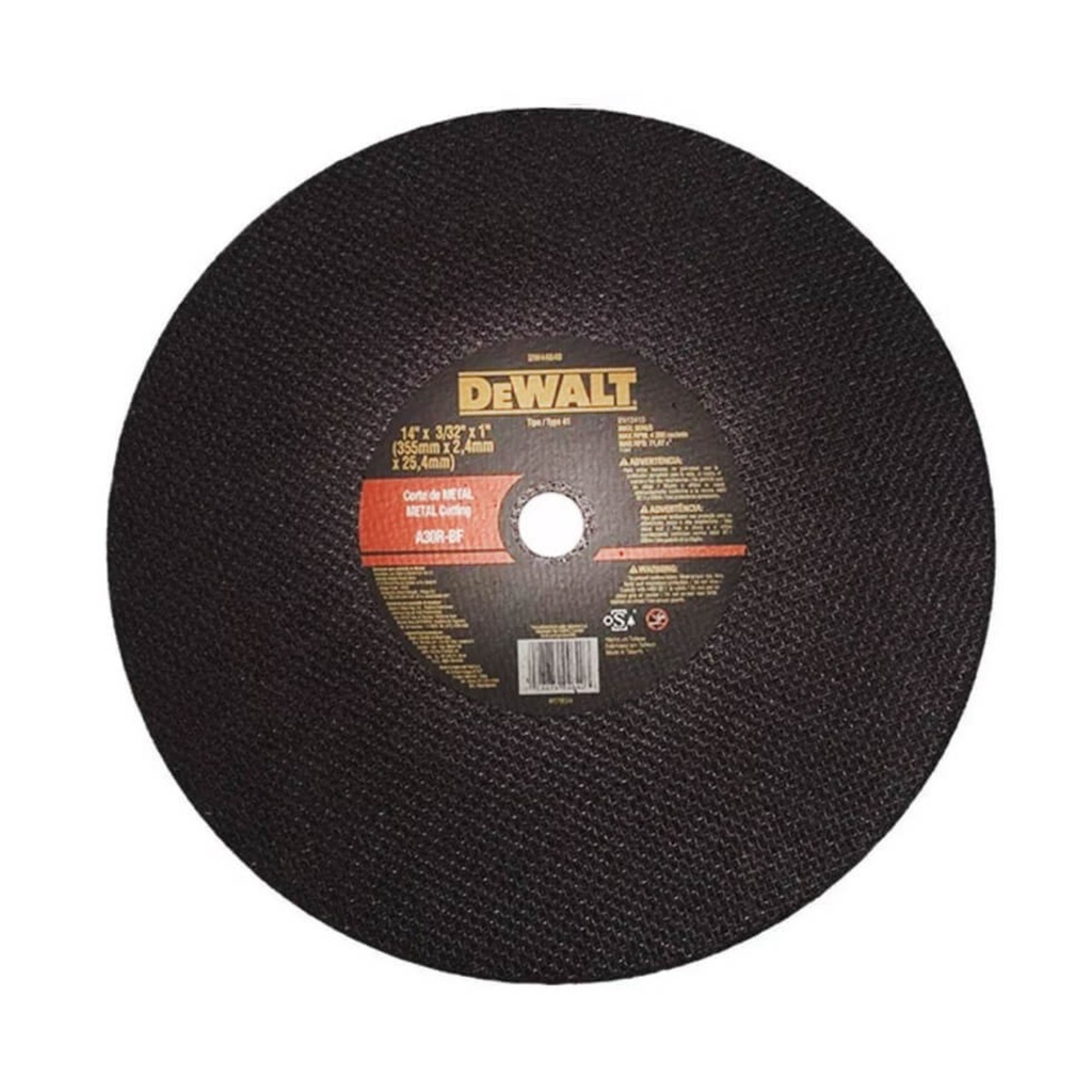 DEWALT DISCO C/METAL 14"x1/8x1 3,2mm