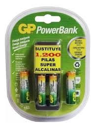 GP CARGADOR BATERIA  2xAA-AAA 1000mAh