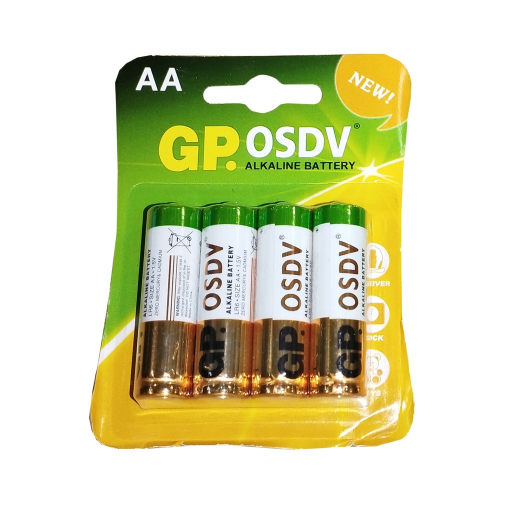 GP OSDV BATERIA ALKALINE AA 4PZAS