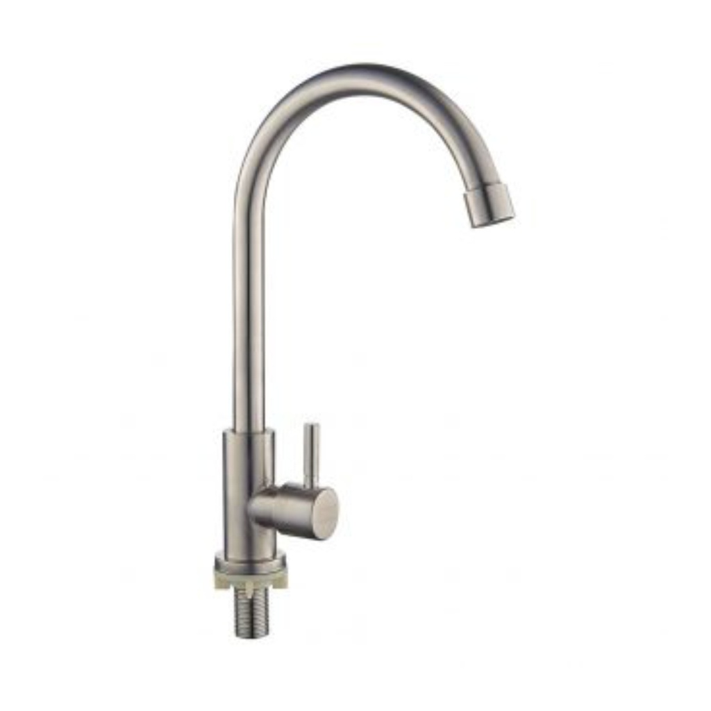 GRIFERIA CUELLO CISNE 8" ACERO INOX