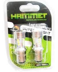 HAMMER BOMB. AUX,LED 12-24V B-METAL C-BLANCO