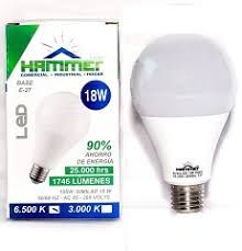 HAMMER BOMB. BULBO LED 18W E27 85/265V