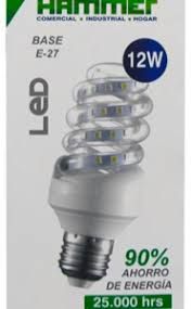 HAMMER BOMB. ESPIRAL LED 12W E27 85/265V