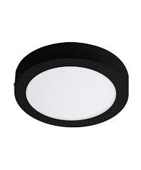 HAMMER PANEL LED 12W CIRC. SUPERF. B/NEGRO