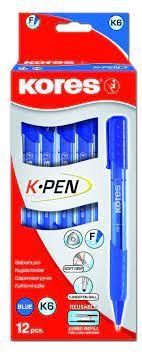 KORES BOLIGRAFO M SOFTGRIP RETRACTIL-AZUL