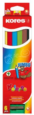 KORES COLORES JUMBO TRIANGULAR 6UNI+SACAPUN