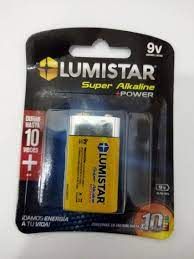 LUMISTAR BATERIA 9V SUPER ALKALINE