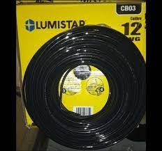 LUMISTAR CABLE 12AWG NEGRO C/M