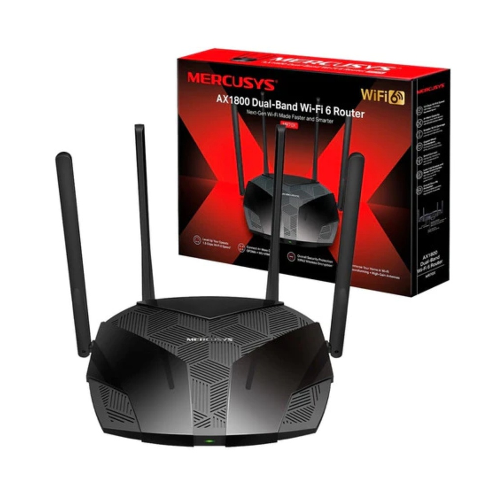 MERCUSYS ROUTER INAL WIFI6 GIGABIT AX1800 4ANT