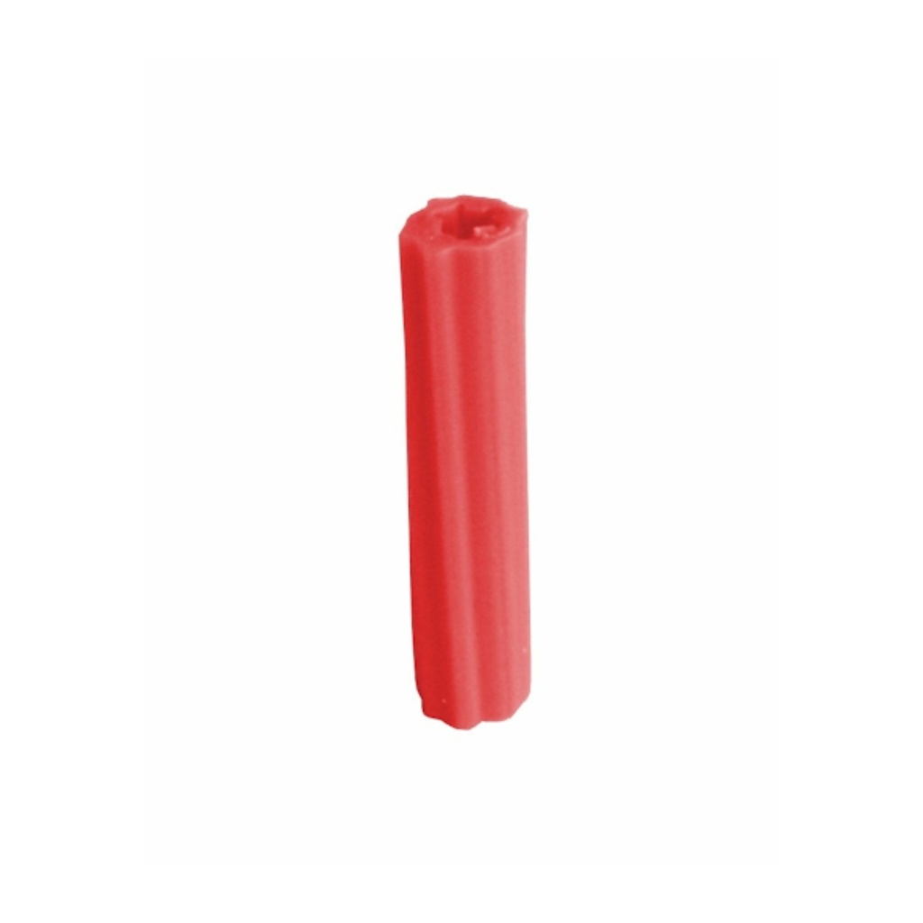 RAMPLUG PLASTICO ROJO 7mmx25mm