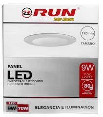 RUN PANEL LED REDONDO 9W EMP 120MM