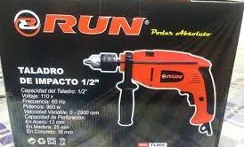 RUN TALADRO IMPACTO 3/8 VEL- VARIA