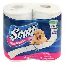 SCOTT PAPEL HIGIENICO 4 ROLLOS--7591059002112