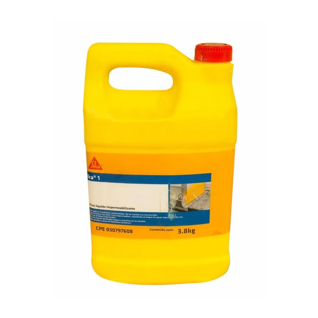 SIKA 1 LIQUIDO GARRAFA 3.8KG