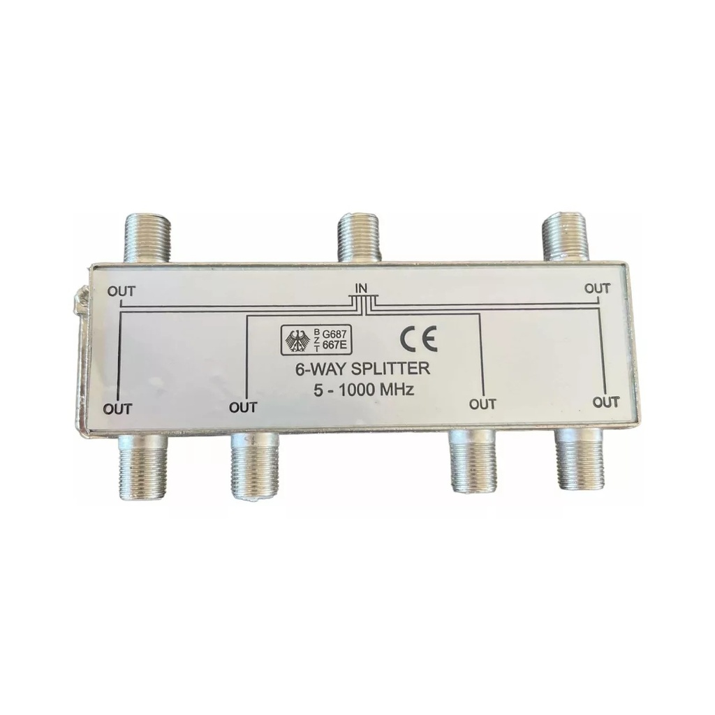 SPLITTER PARA TV 6VIAS 5-1000MHZ