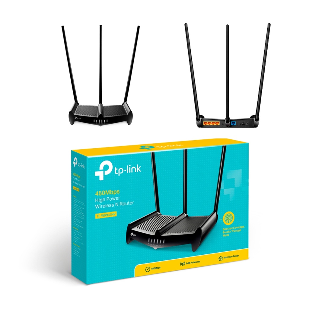 TP LINK  ROUTER INAL 3 ANT 450MBPS