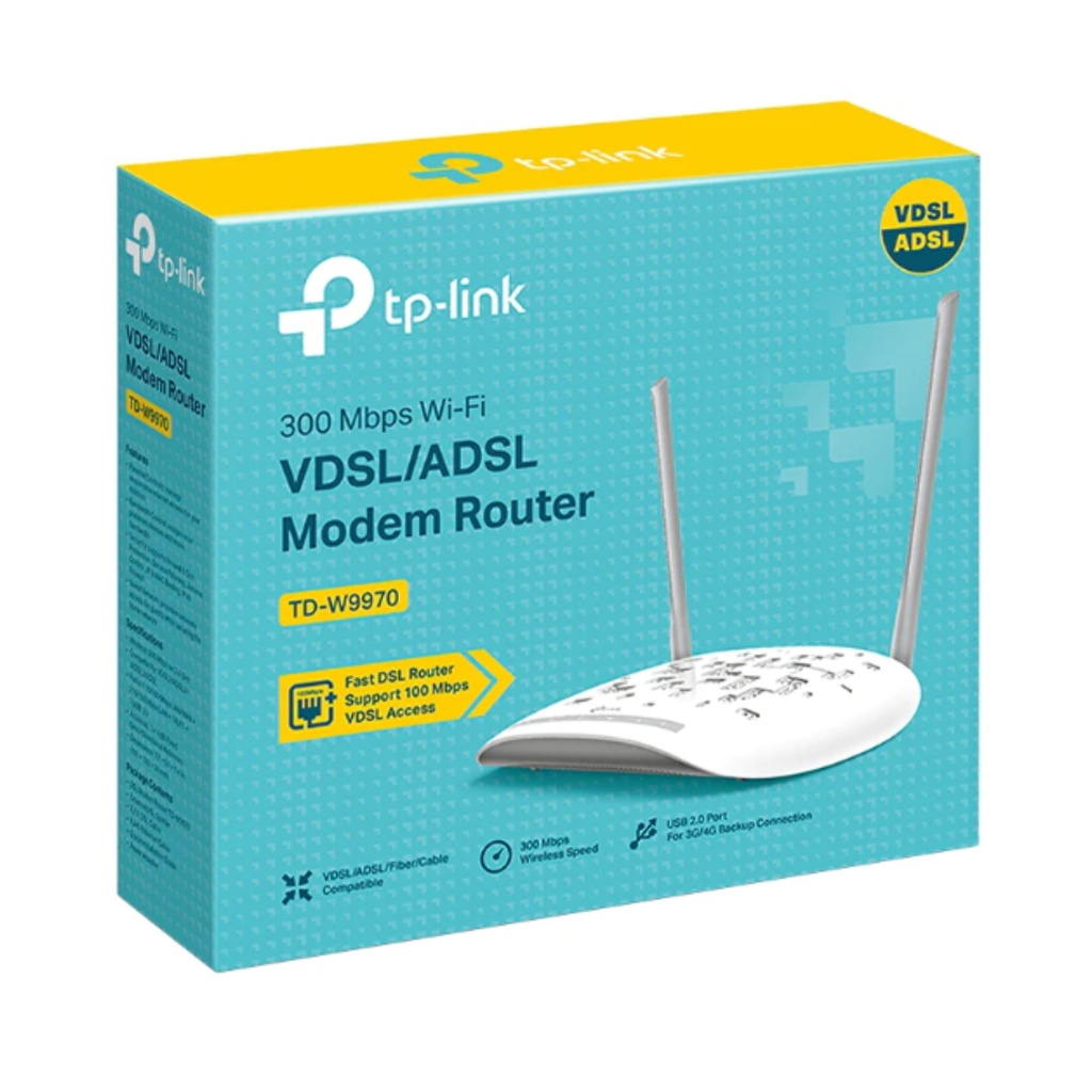 TP LINK MODEM ROUTER 2 ANT 300MBPS