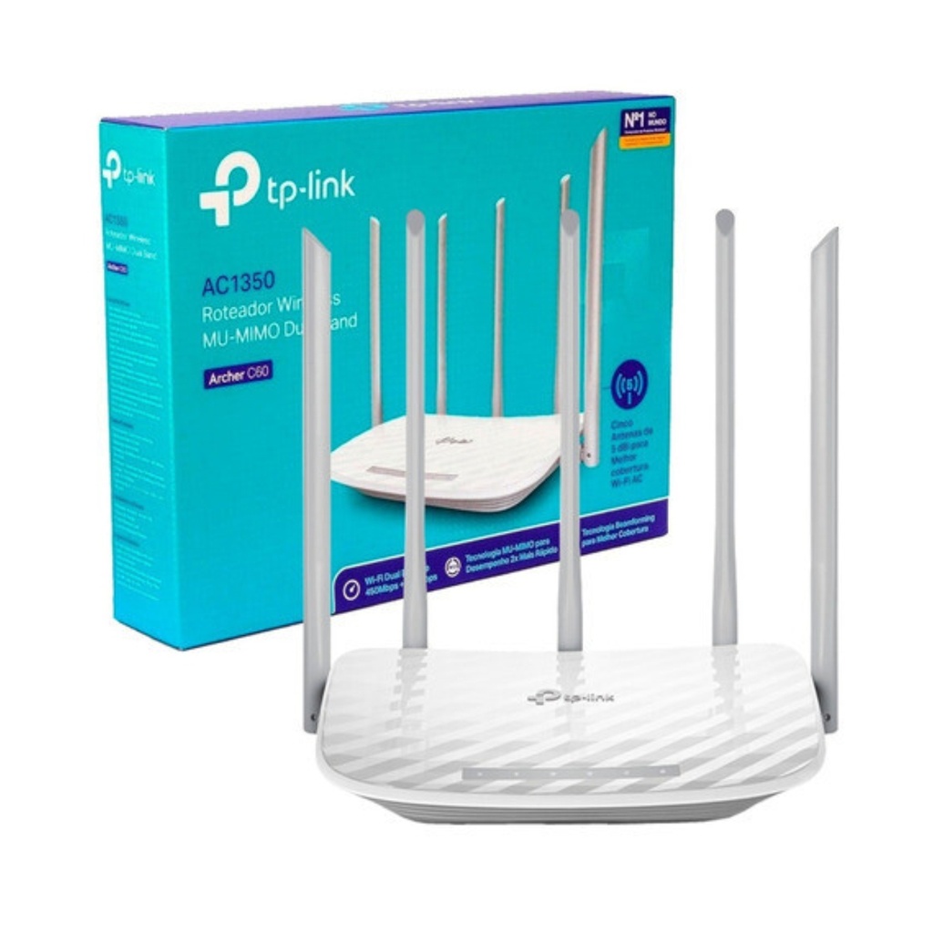 TP LINK ROUTER DUAL BAND 5 ANT AC1350