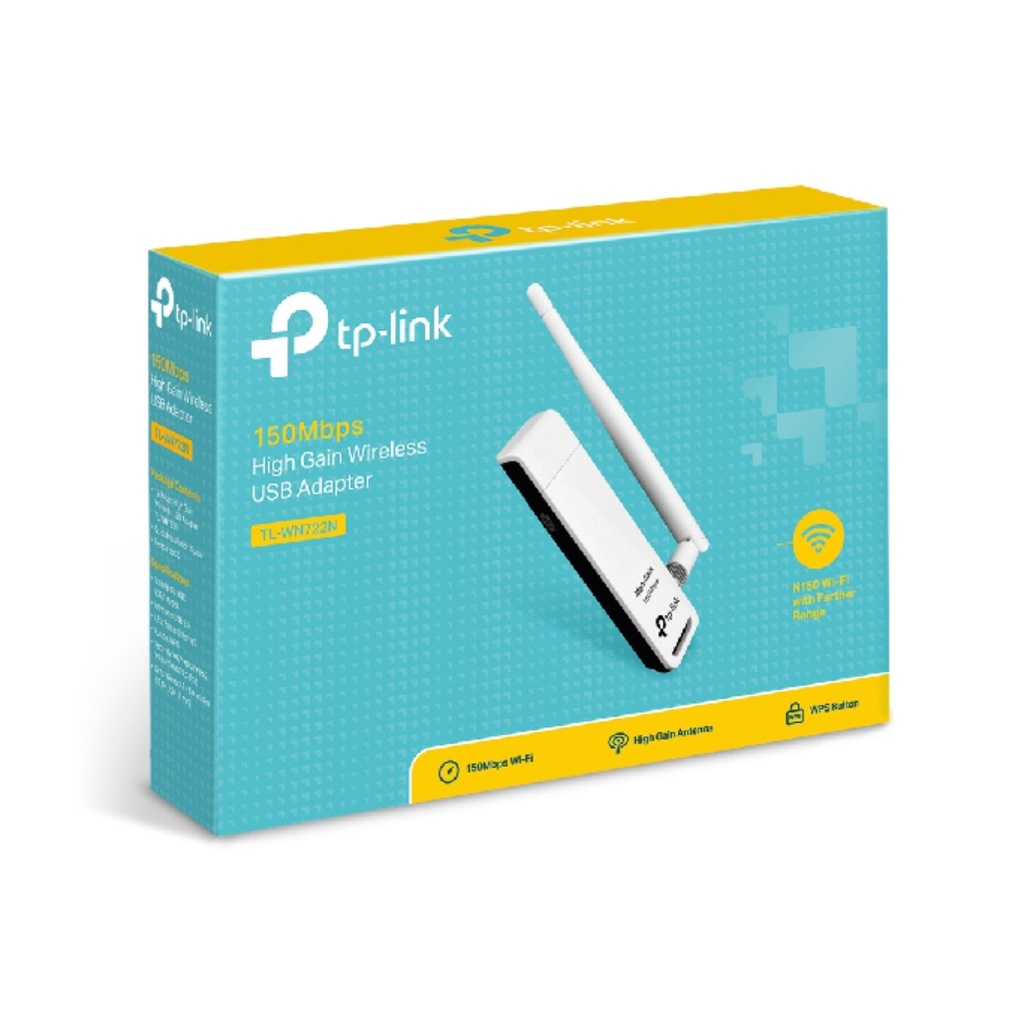 TP LINK TARJETA DE RED USB 150MBPS--TL-WN722N