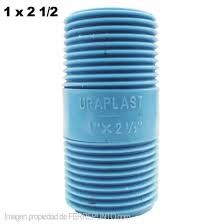 URAPLAST NIPLE PVC 1" x 2" 1/2 ROSC