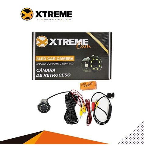 XTREME CAMARA RETROCESO EMPOTRABLE PLANA 8LED