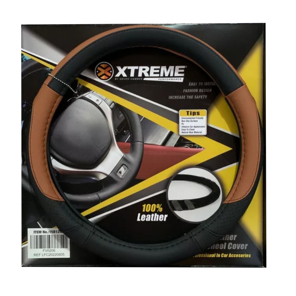 XTREME FORRO P-VOLANTE CUERO NEGRO-NAR