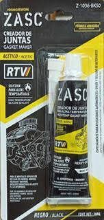 ZASC SILICONA RTV ACETICO 50ML NEGRO