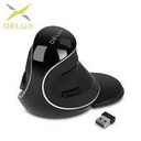 DELUX VERT MOUSE USB  BLK