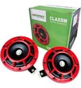 JUEGO DE CLAXON SUPER SONANTE ROJO 12V