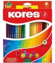 KORES COLORES TRIANGUL 24UND+SACAPUNTAS