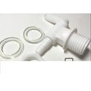 LLAVE P/MANGUERA PLAST BLANCA