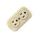 MA ELECTRIC TOMA DOBLE SUP C/TIERRA PLAST BEIGE