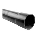 TUBRICA TUBO RANURADO PVC POZO 141MM X 3M NEG