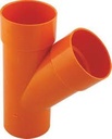 YEE PVC 160mm x 110mm x 450 NARANJA